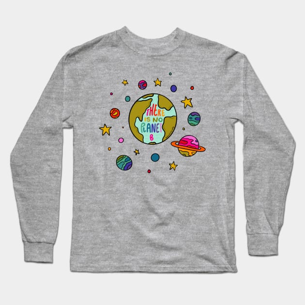 Planet B Long Sleeve T-Shirt by Doodle by Meg